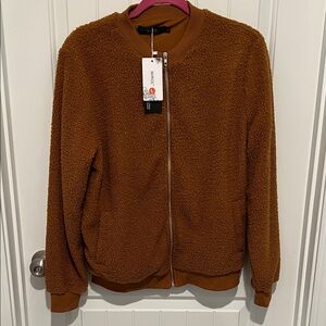 Women's Brown Bomber Jacket